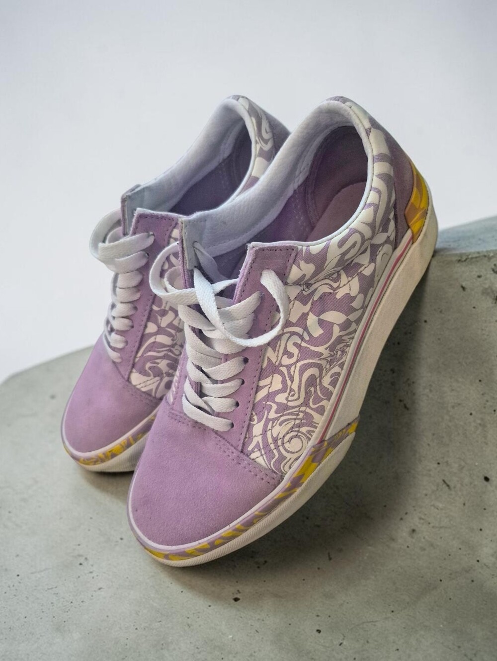 Vans Old Skool Stackform Lilac Women's Purple & White Sneakers Size 8